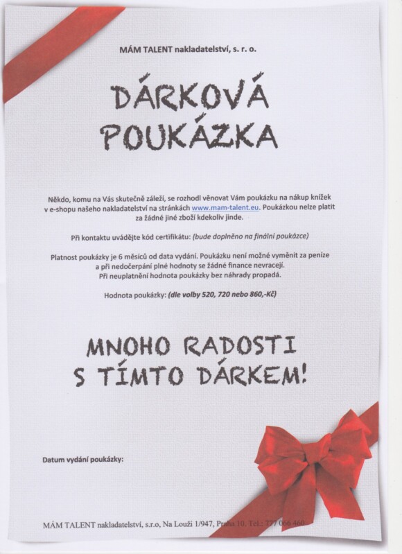 Výhodná poukázka na knihy za 520,-Kč